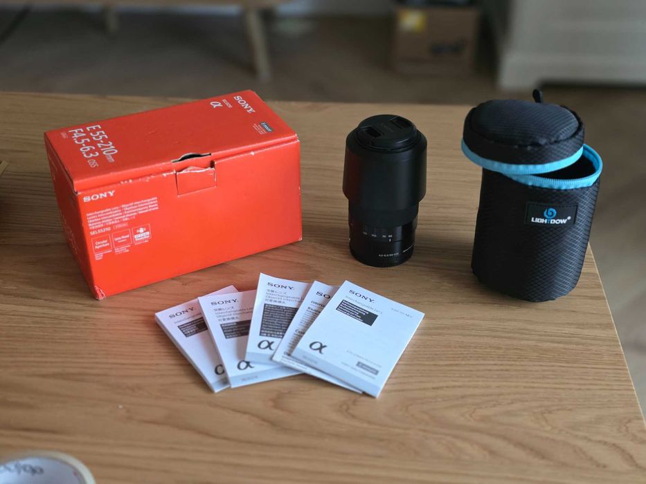 Sony 55-210 mm stan idealny okazja tele Sony E SEL55210 UV