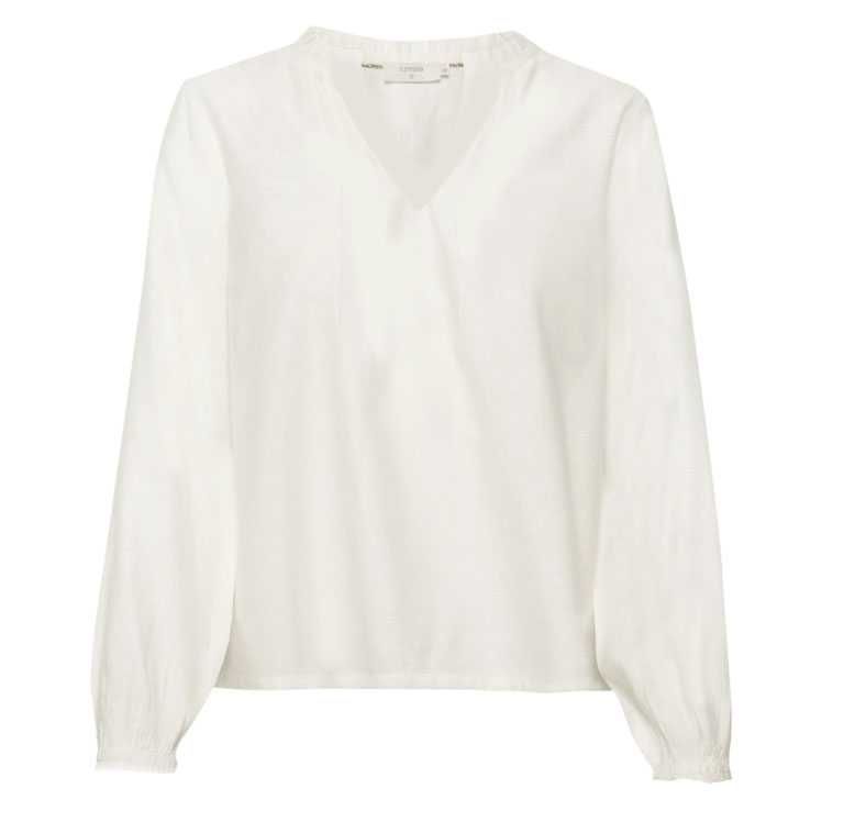 Cream koszulowa bluzka elegancka modna stylowa M