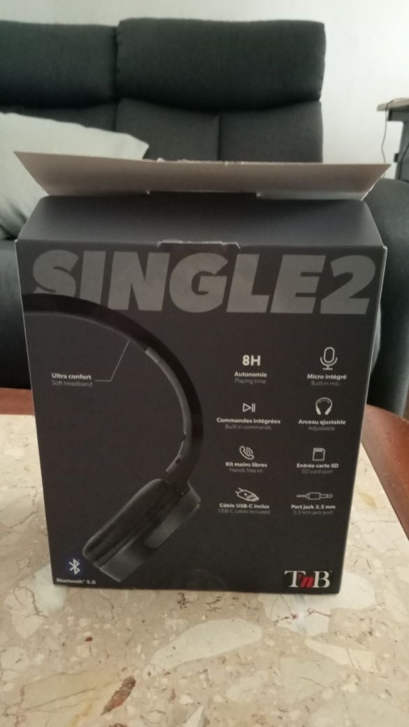 Auscultadores Bluetooth TNB Single 2 Headset Preto
Auscultadores Blue