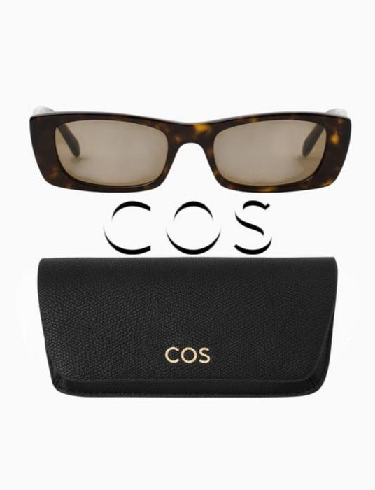 Cos вузькі сонцезахисні окуляри  котяче око з черепаховою оправою