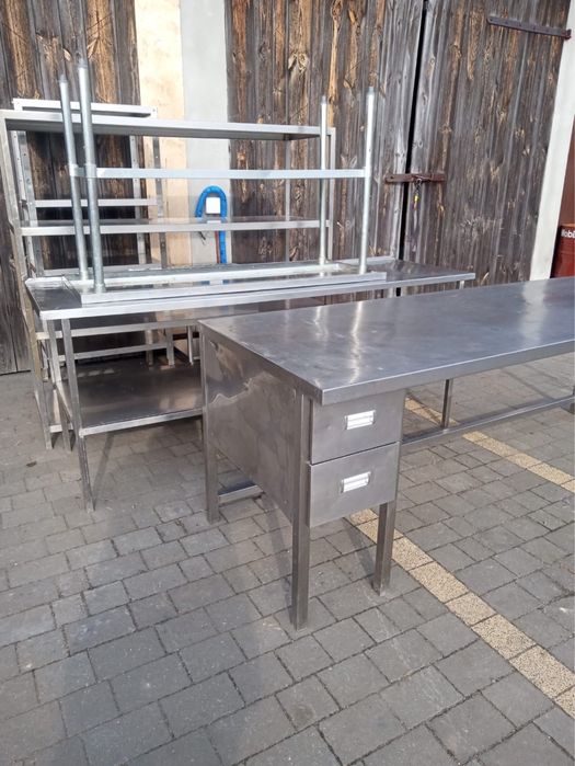 Stół Regał Gastronomiczny ze Stali Nierdzewnej