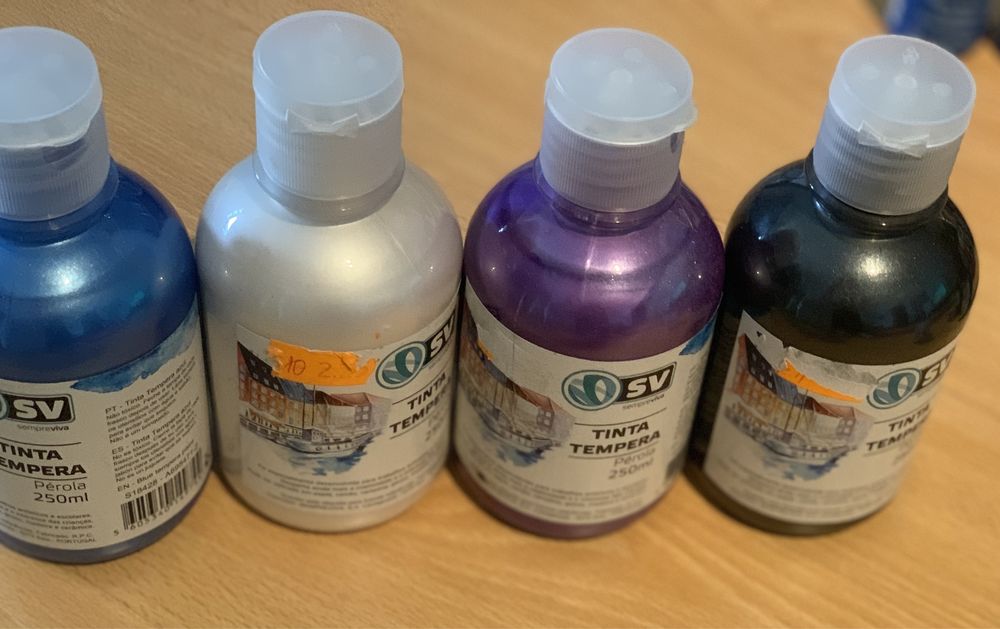 4. - Tempera- Tintas para artesanato