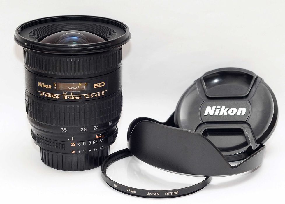 NIKON 18-35mm 1:3.5-4.5 D ED IF Aspherical AF NIKKOR объектив бленда