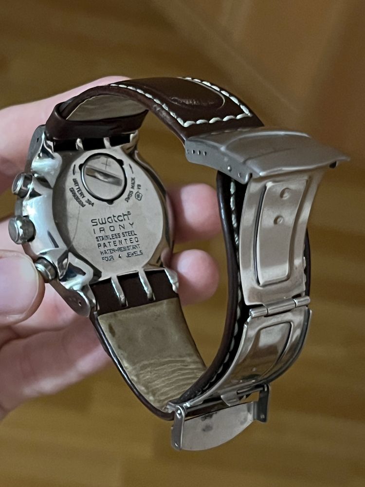 Swatch irony колекційні зі шкіряним ремінцем, оригінал