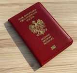 Etui Rzeczpospolita Polska Paszport skóra dwoina, wysyłka w 1H.