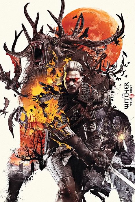 The Witcher 3 - Quadros 40x50cm