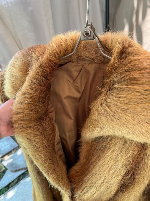 Шуба з натуральної нутріі, коротка (піджак) шуба лиса нутрия ретро