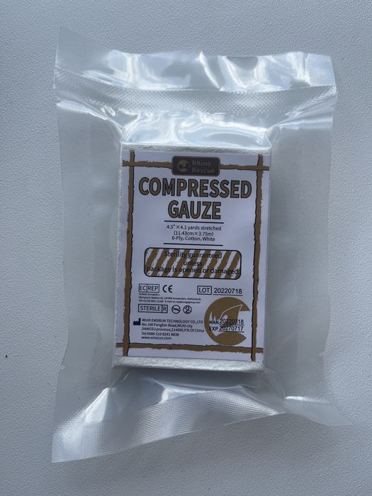 Бинт для тампонади Rhino Rescue Compressed Gauze