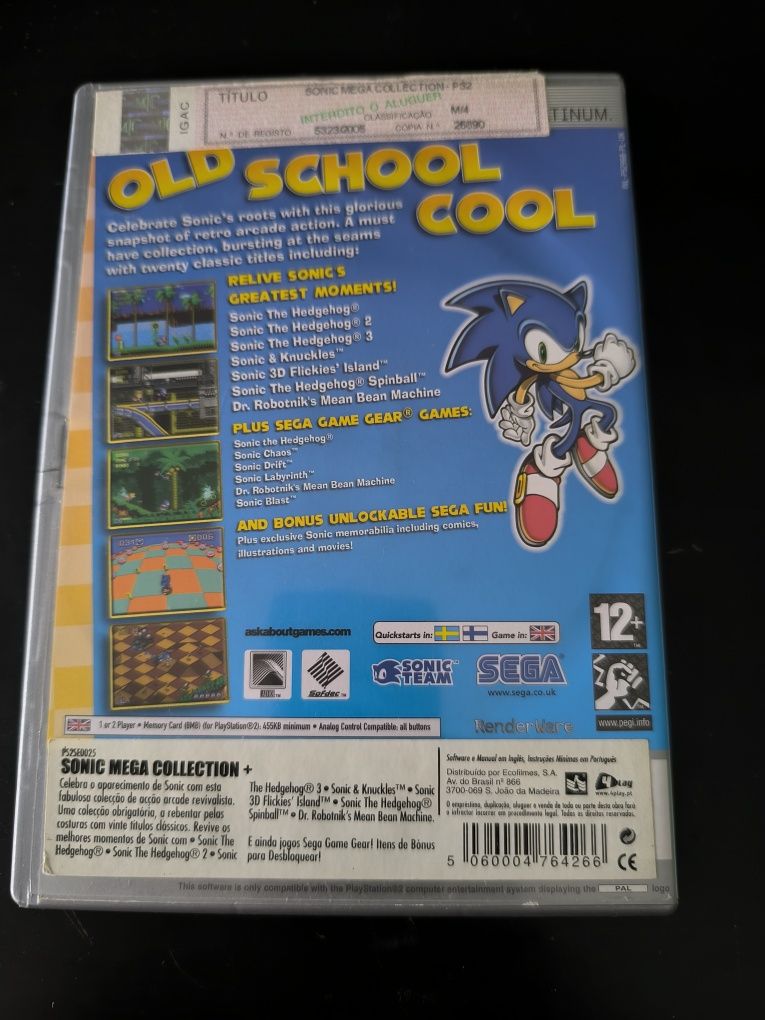 Jogo PlayStation 2 SONIC MEGA COLECTION PLUS