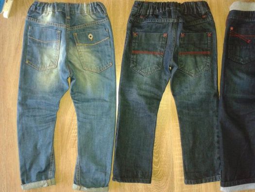 3 x NOWE spodnie jeansy RESERVED i 5.10.15 r.104 i 110 rurki,chinosy
