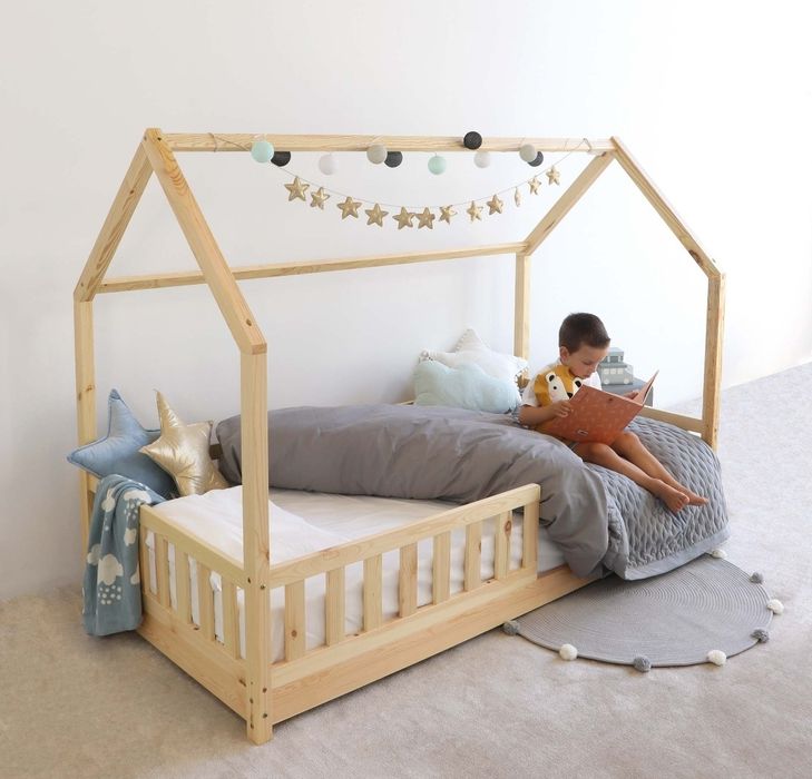 Cama Montessori em Madeira