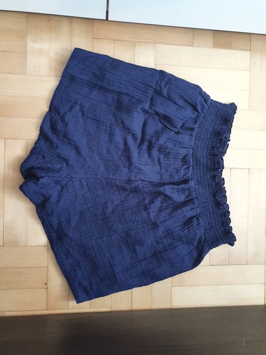 Spodenki szorty muślin L 40  NOWE granatowe Reserved