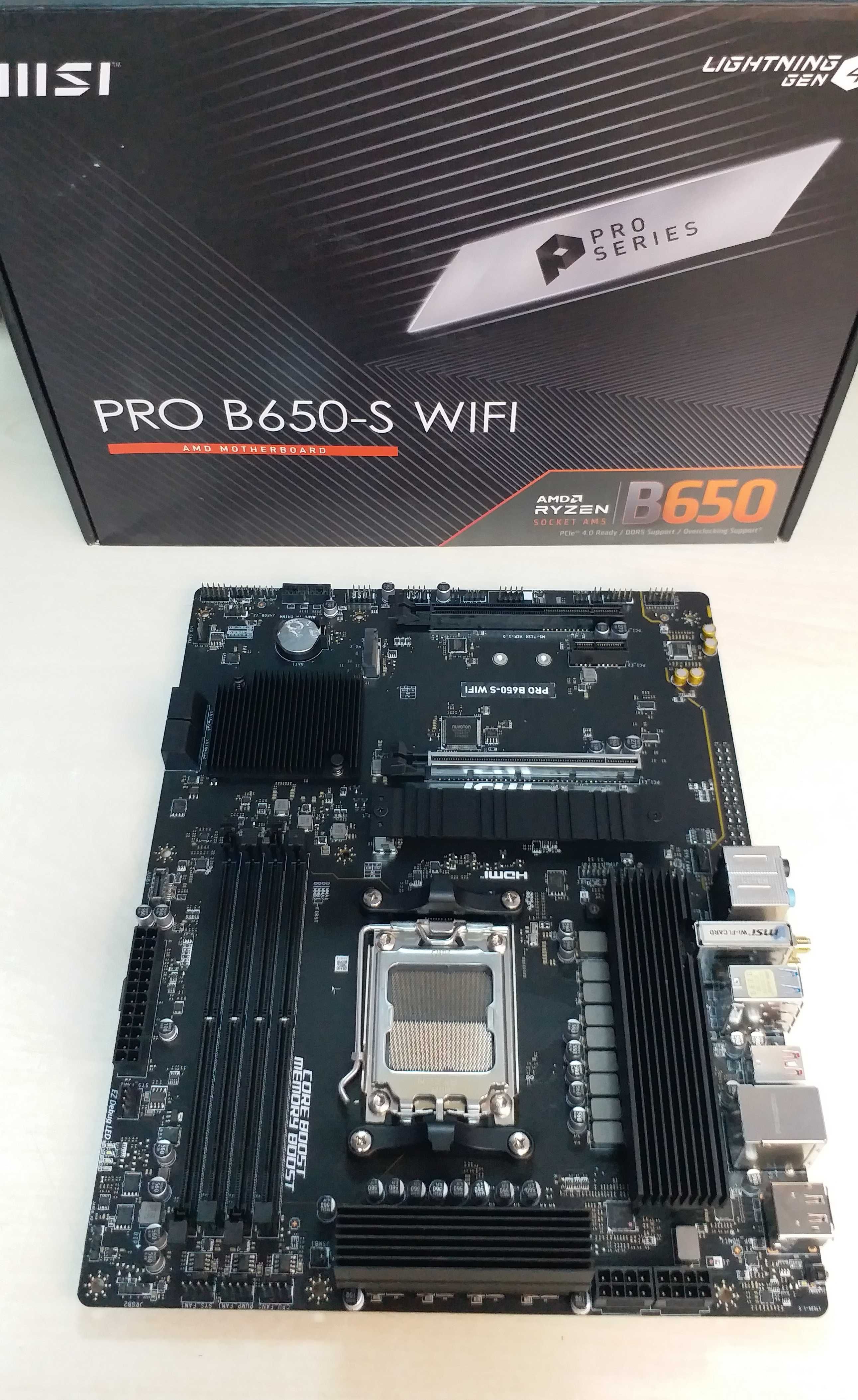 Плата MSI PRO B650-S WiFi AM5  DDR5