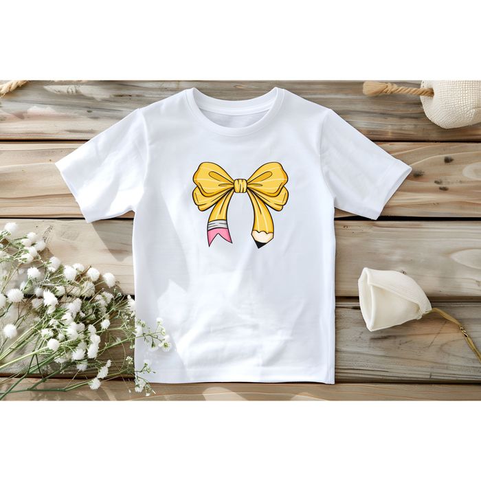 Koszulka dla dziewczynki do szkoły przedszkola dziecięca biała 116-152