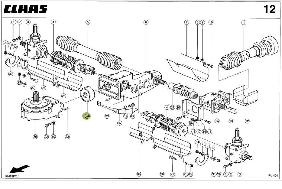 CLAAS  RU 450/600 клинова запобіжна муфта 0009911281 / 0009911291