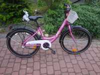 rower nexus 3 biegi różowy 24 cale sandra
