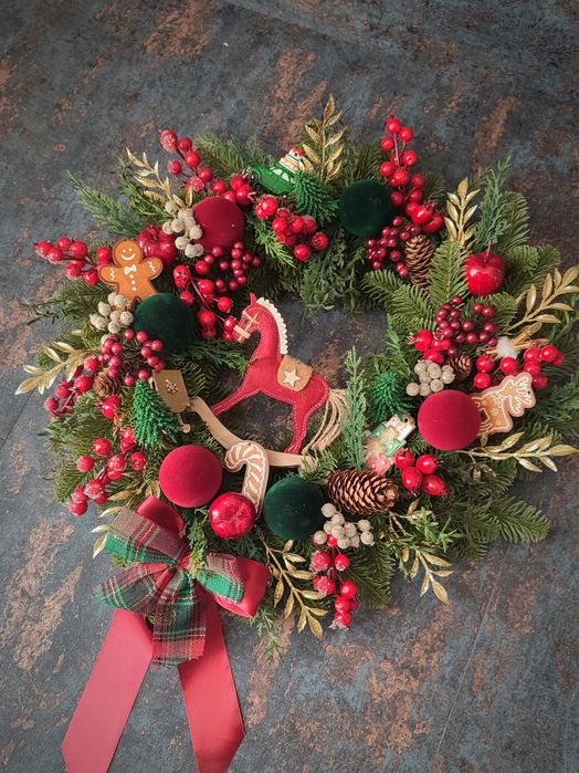 Wianek świąteczny - Świateczna Karuzela