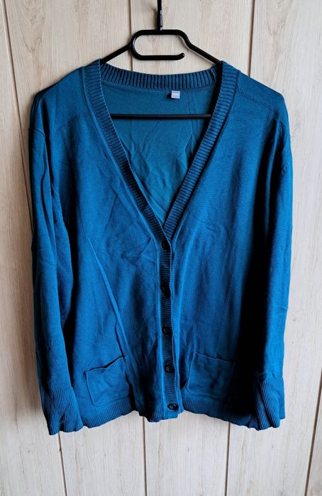 Sweter sweterek butelkowa zieleń roz 44/XXL super ładny