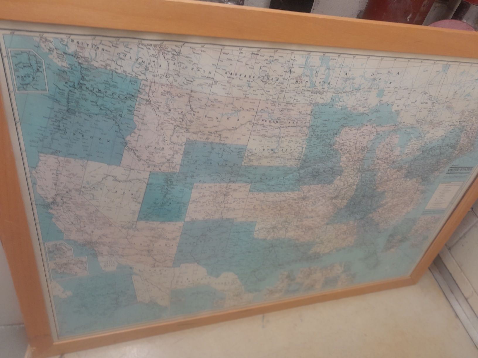 Mapa USA ,ozdoba do biura,pokoju.