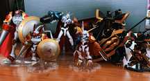 Лот оригінальні фігурки Bandai Digimon Omegamon Alphamon Gallantmon