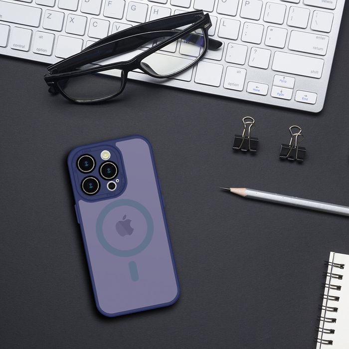 Tel Protect Magmat Case do Iphone 14 Pro Granatowy