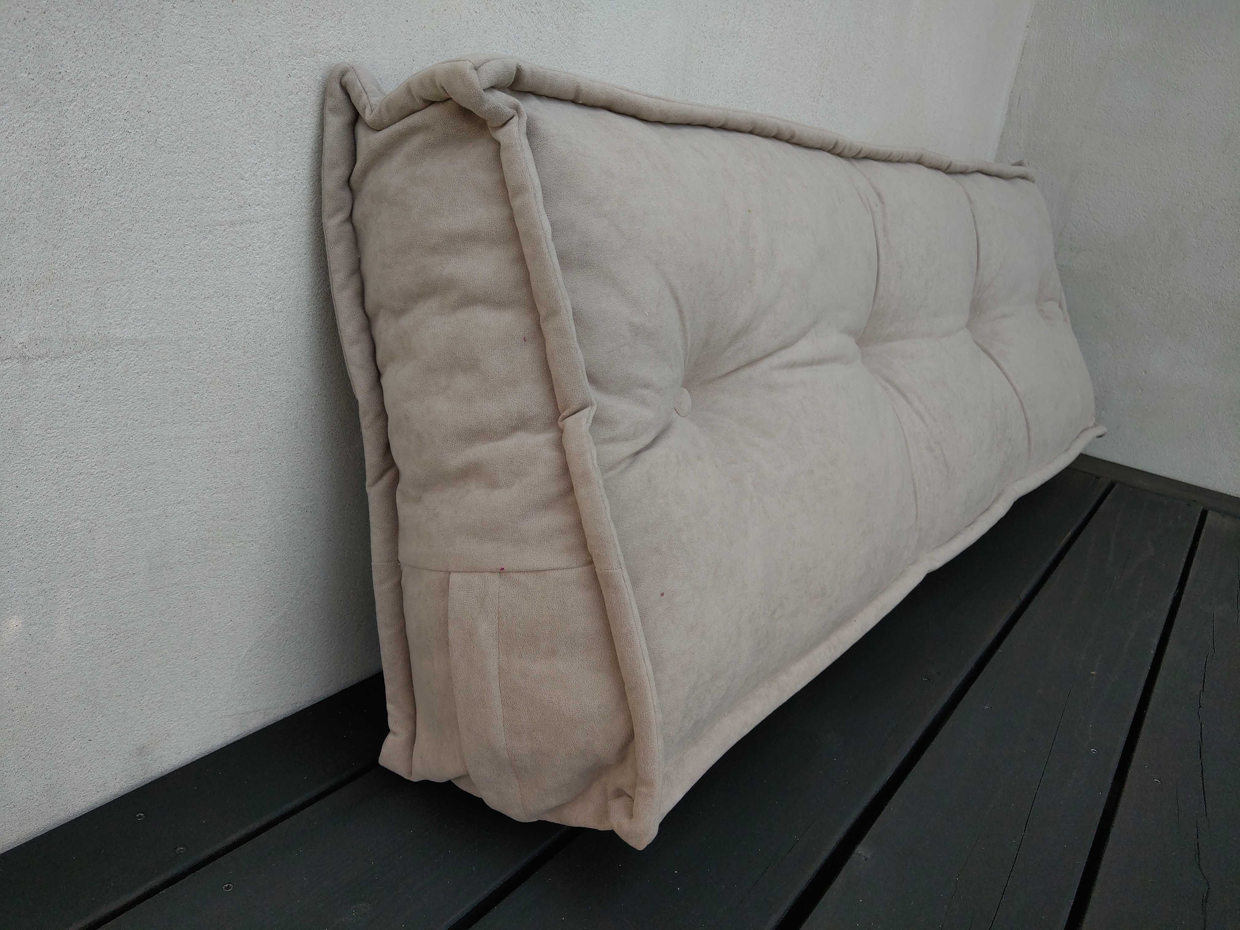 Futon materac siedzisko poducha zagłówek jak KArup Numero 74 kolor len