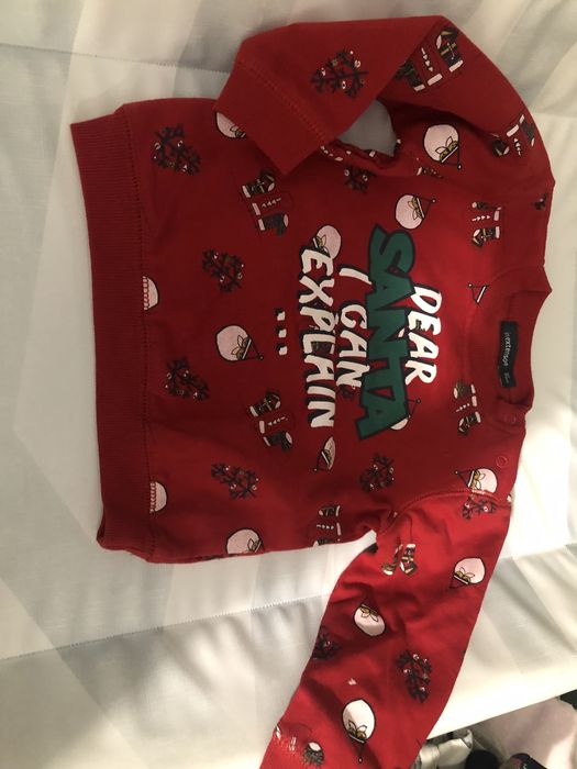 Bluza świąteczna sweterek r 80 nowa bez metki