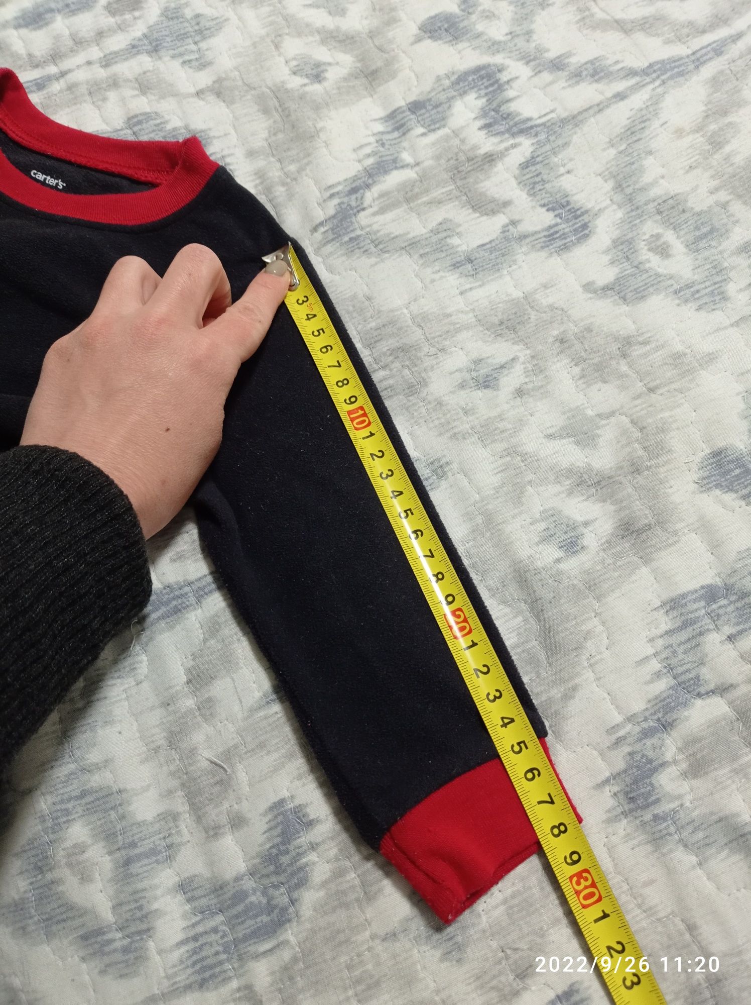Carter's штани светр костюм теплий флісовий піжама 24М