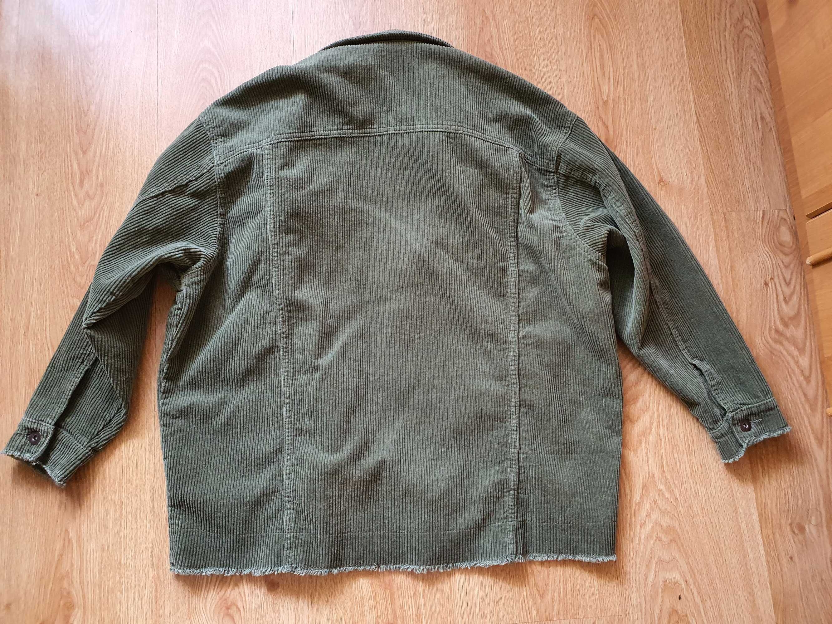 Zara sztruksowa kurtka oversize