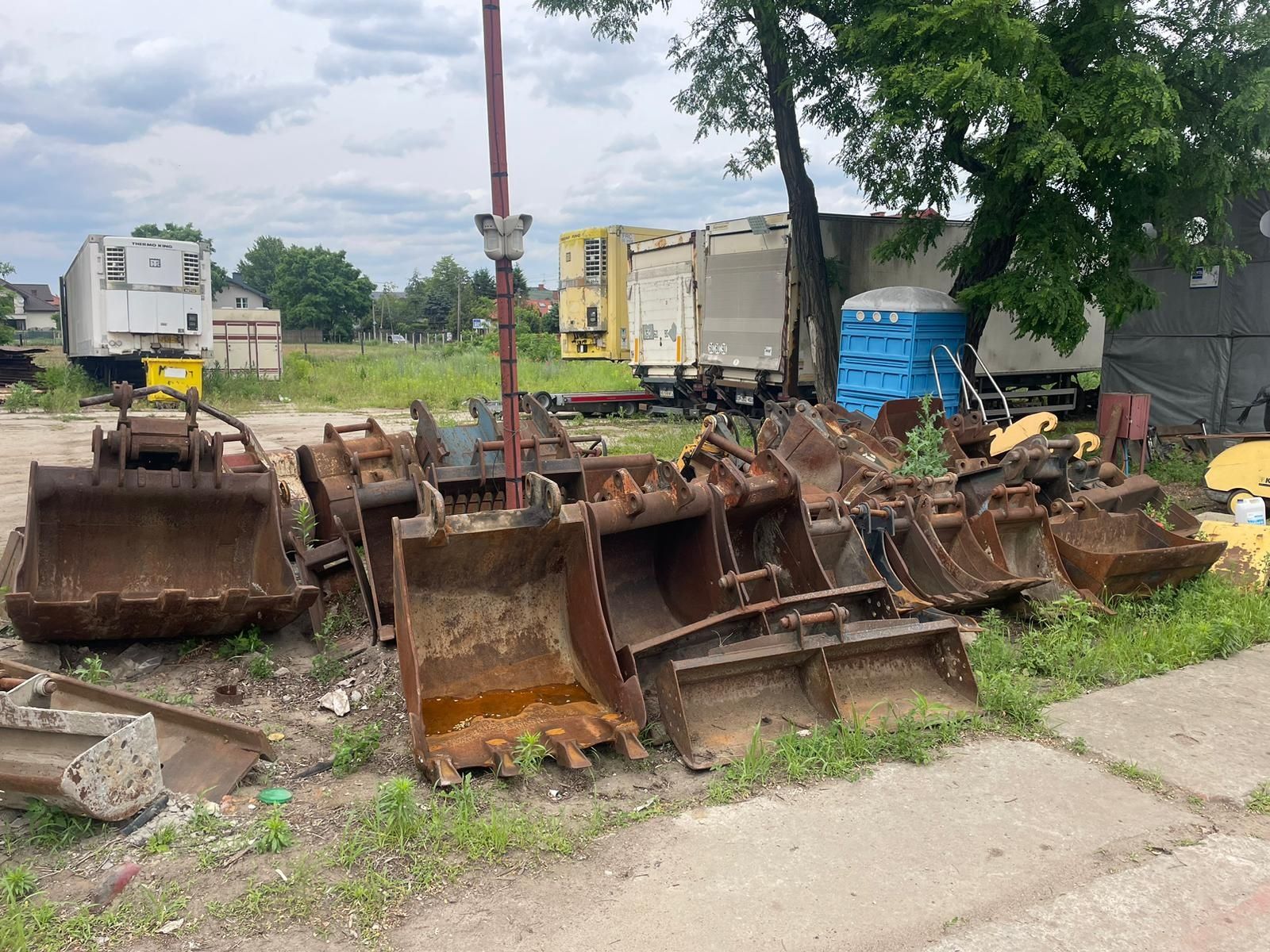 Łyżka podsiębierna skarpówka hydrauliczna chwytak do koparki ładowarki
