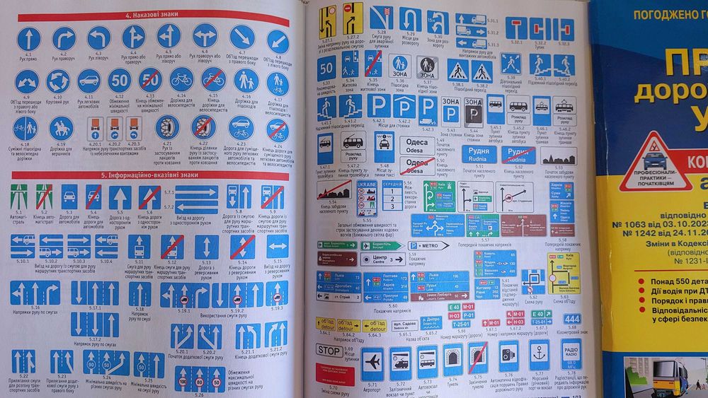 ПДР України 2025 Коментар в малюнках на білому папері Фоменко О.Я.