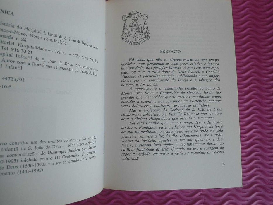 História do Hospital Infantil de S. João de Deus em Montemor o Novo