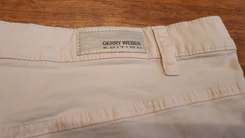 Spodnie letnie  kremowe Gerry Weber roz 42/44