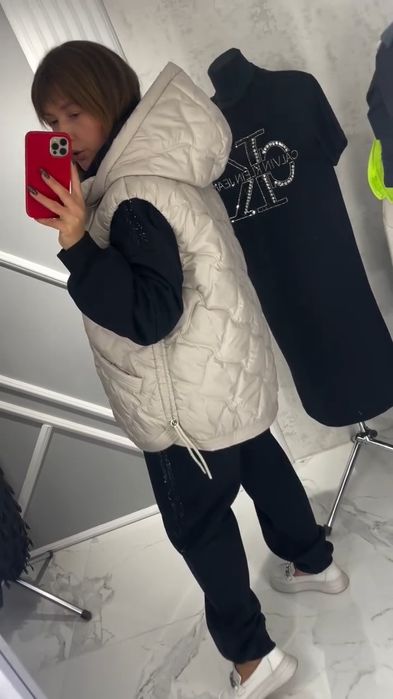 Жилетка стьобана демісезон осінь-весна 46-60