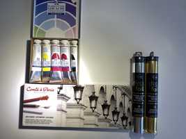 Pack Arte ( lápis de esboço variados, lápis de cera, acessórios etc)