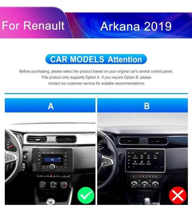 Rádio android Renault Arkana GPS Carplay Wi-Fi Bluetooth RDS novo