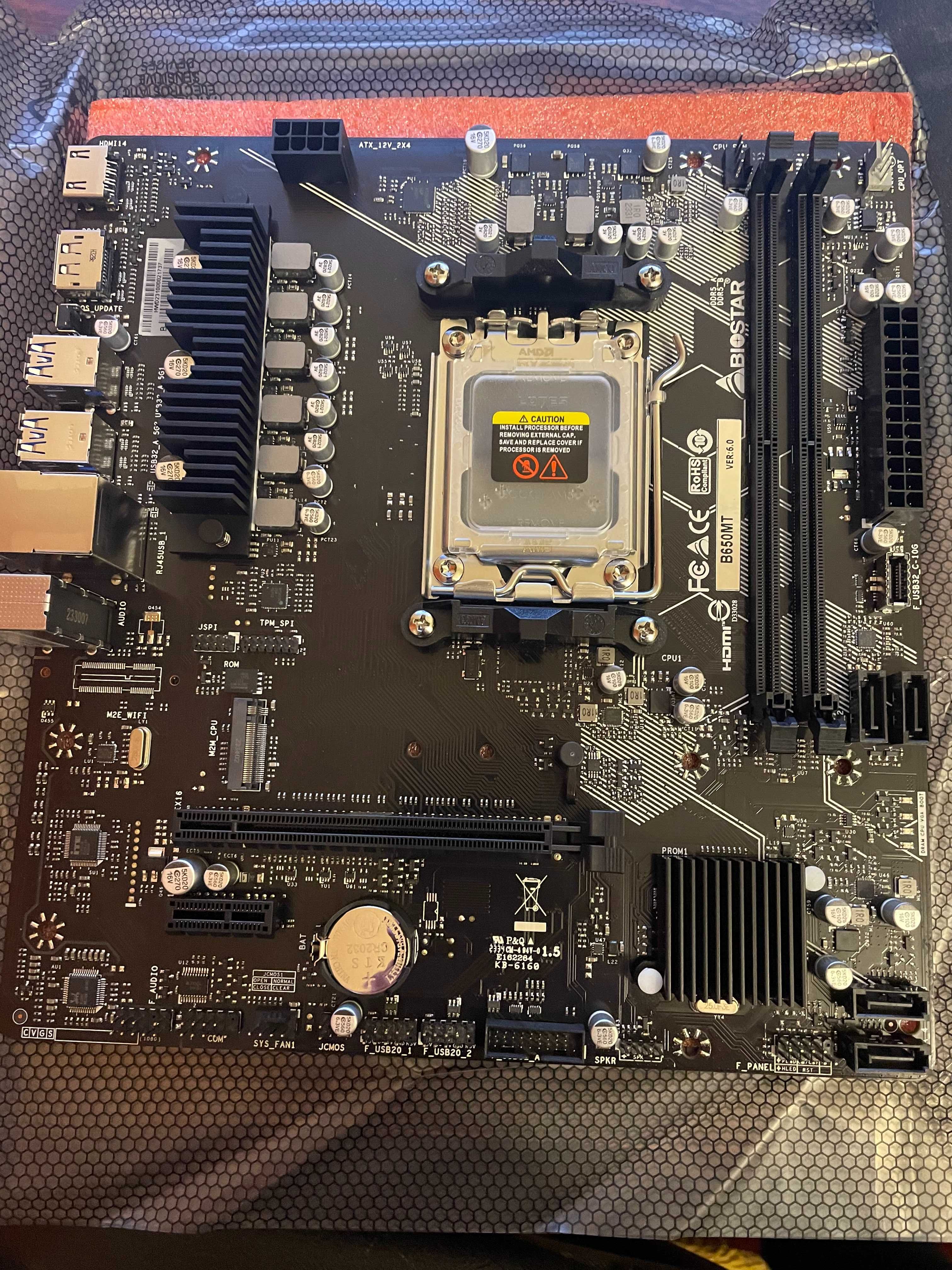 Комплект процеcсор AMD Ryzen 7500F, мат. плата B650M, память DDR5 6800
