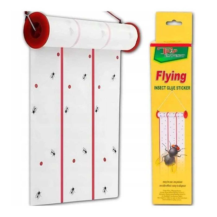silny lep na muchy pułapka lepowa na muchy w rolce na owady