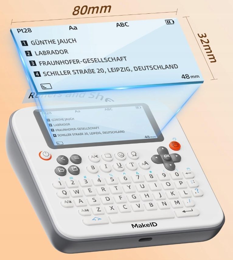 drukarka etykiet makeid e1 + taśma