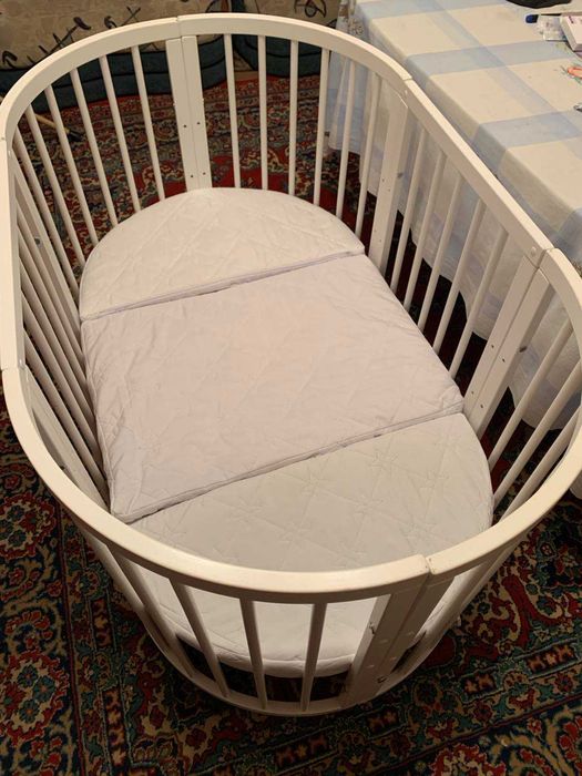 Дитяче ліжко-трансформер 7в1 + матрац+постіль+подушки БУ висока якість