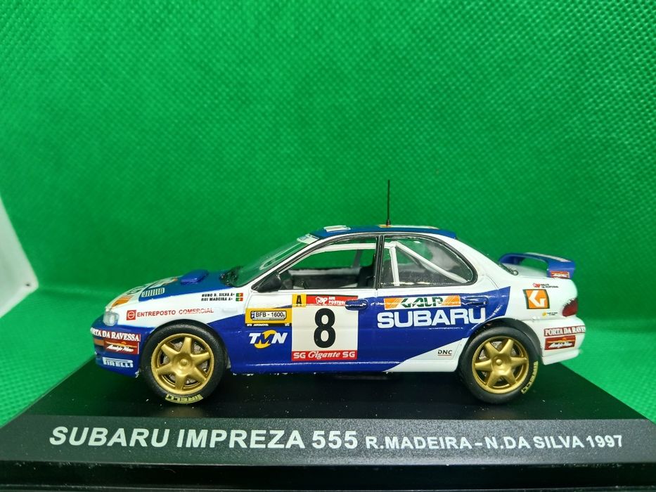 Miniaturas 1/43 Mitsubishi e Subaru Rui Madeira Rally  de Portugal
