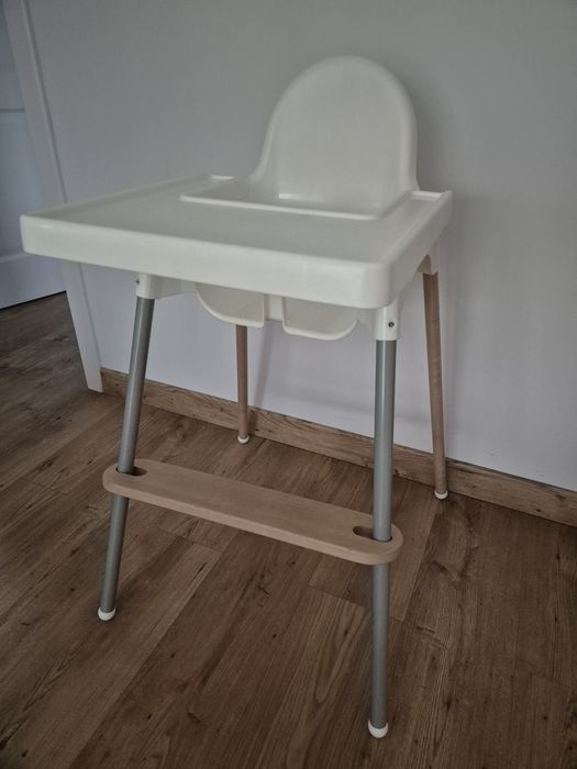 Ikea antilop z podnóżkiem podnóżek drewniany antilda krzesełko do kar
