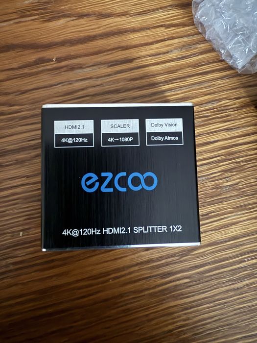 Konwerter HDMI 2.1 rozdzielacz Konwerter DAC EZCOO 4k120Hz