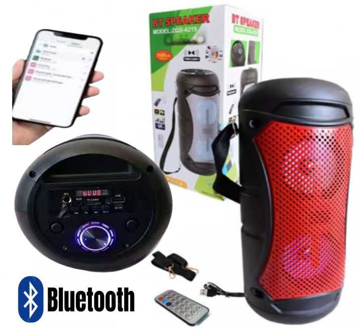 Przenośny Głośnik Bluetooth ZQS4219 Radio Fm USB SD Karaoke Led Light