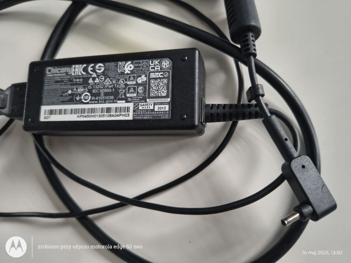 Ładowarka do acera aspire 5 N20C5