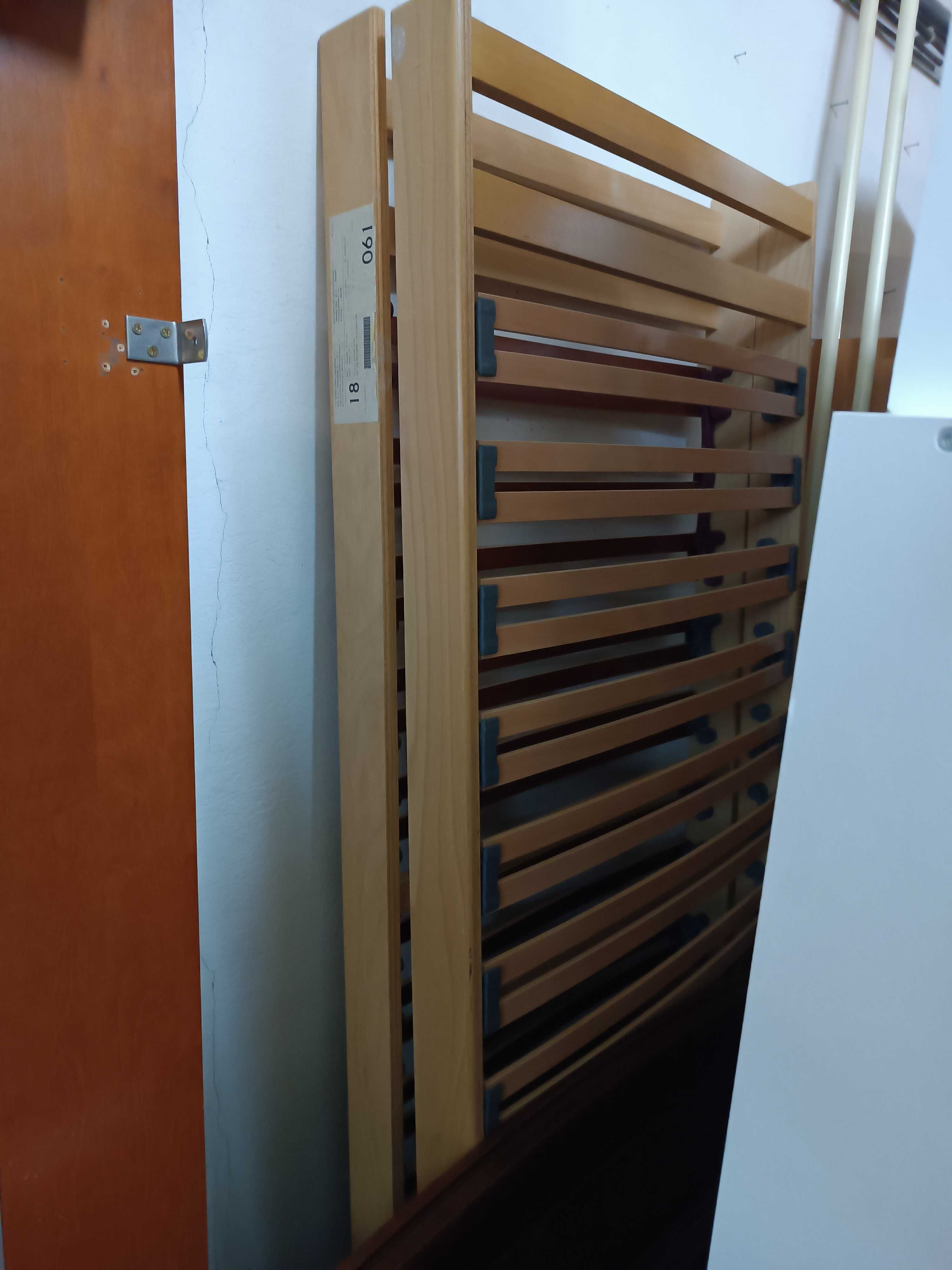 Duże łóżko drewniane 160/200 + 2 szafki nocne