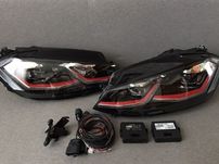 NEW LED Фары Гольф 7, Vw Golf 7 GTI,Оптика Фольксваген гти фара фонари