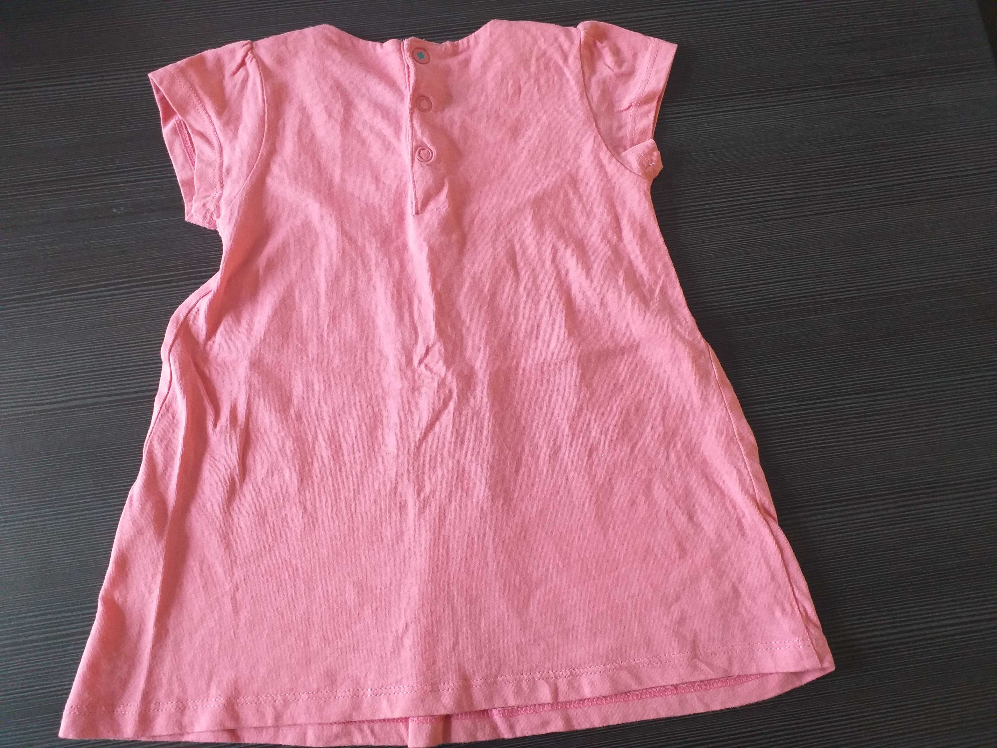 Sukienka roz. 80 5.10.15 dziewczynka różowa
