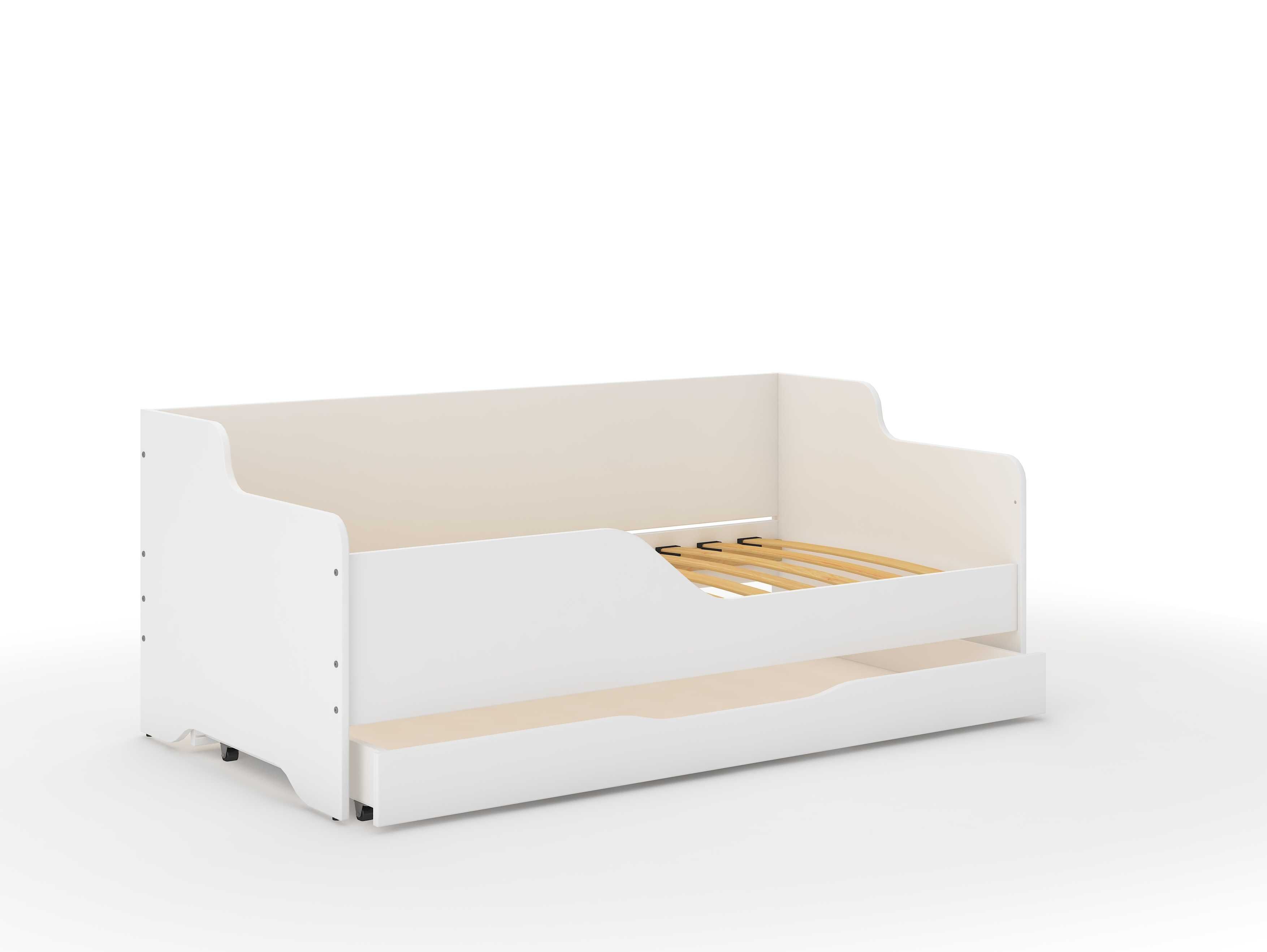 Łóżko dziecięce LILU 160x80 materac+ szuflada BIAŁA SOFA