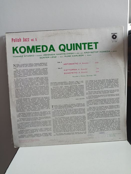 Płyta winylowa Polish Jazz Astigmatic the Music of Komeda Quintet 1989